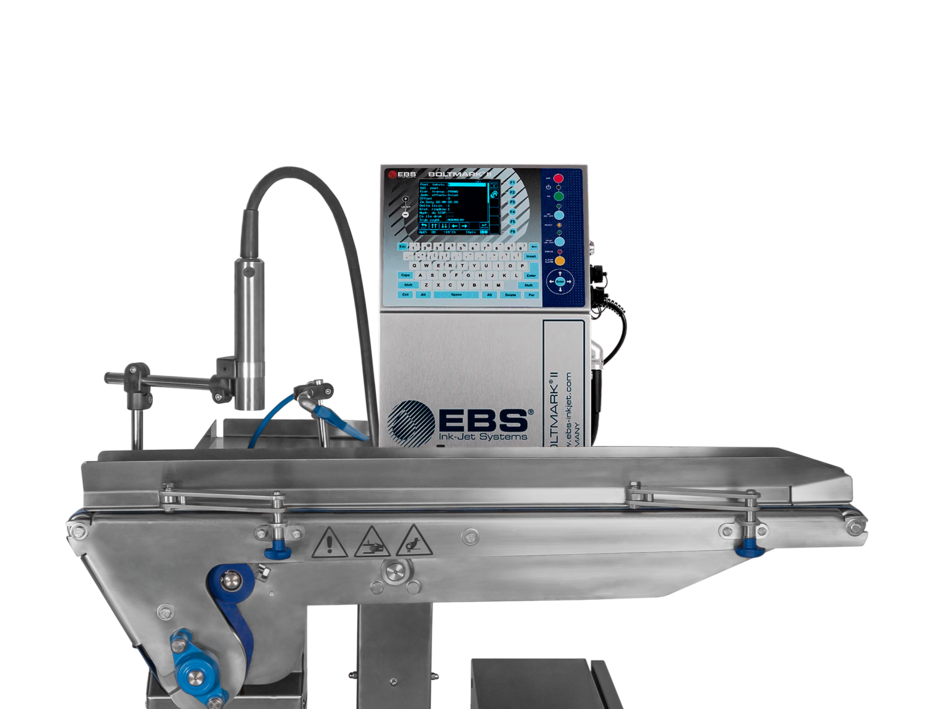 Das BCS-TMS Markiersystem von BECK CLIP SYSTEMS ist ein Fördertisch aus Edelstahl, das mit Druckern unterschiedlicher Hersteller kompatibel ist.