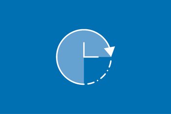 blaue Strichgrafik Arbeitszeit